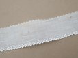 画像8: アンティーク スカラップレース ドット刺繍入り コットンオーガンジー 4cm幅 4〜4.7m
