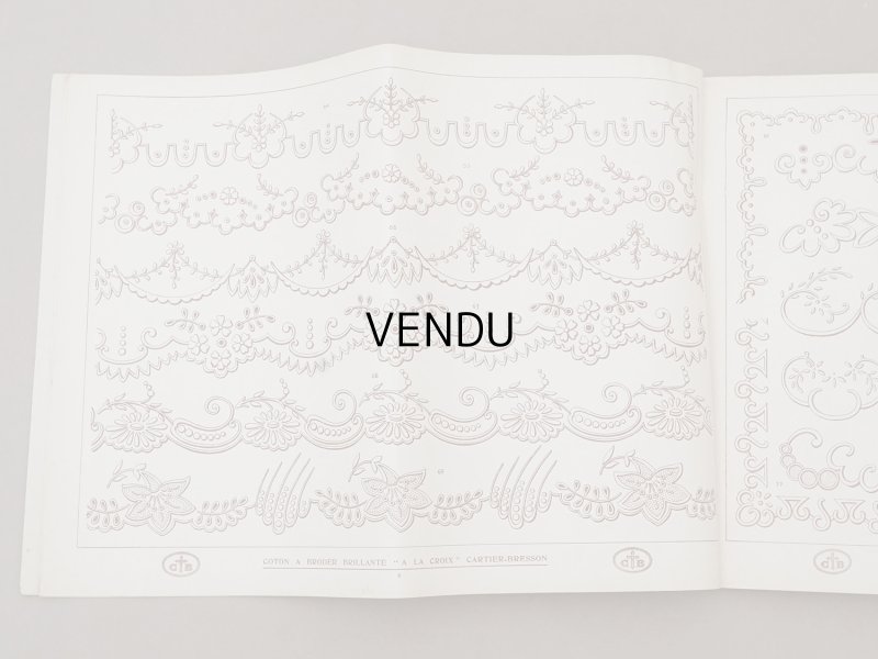 画像5: アンティーク 刺繍図案帳 ENTRE-DEUX ET FESTONS - WOLF &  DUPEYRON -