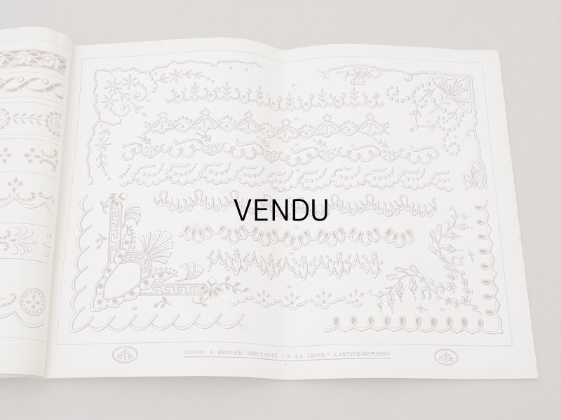 画像4: アンティーク 刺繍図案帳 ENTRE-DEUX ET FESTONS - WOLF &  DUPEYRON -