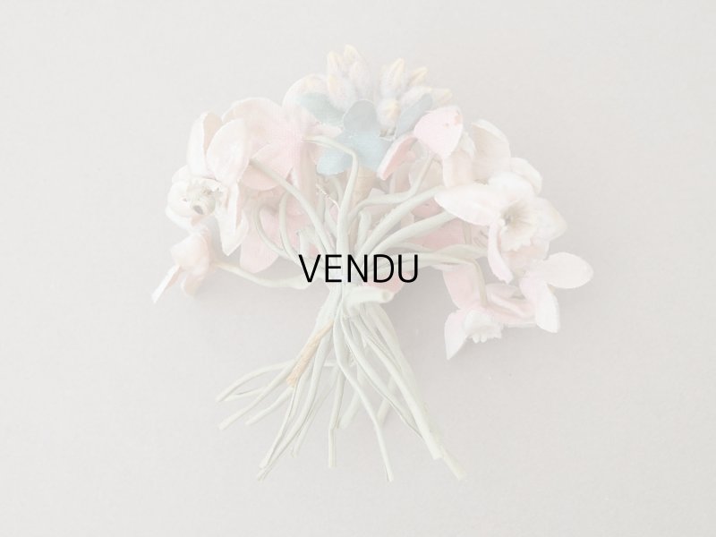 画像6: アンティーク シルクベルベットの布花 パウダーピンク ブーケ