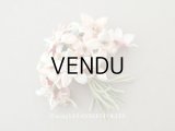 アンティーク シルクベルベットの布花 パウダーピンク ブーケ