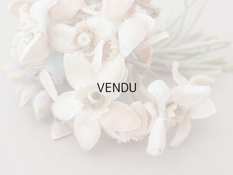 画像4: アンティーク シルクベルベットの布花 パウダーピンク ブーケ