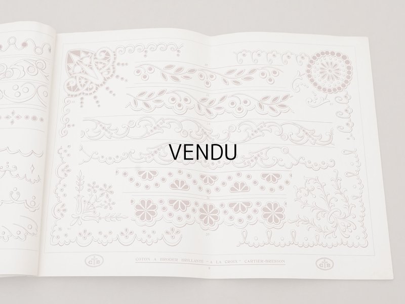 画像3: アンティーク 刺繍図案帳 ENTRE-DEUX ET FESTONS - WOLF &  DUPEYRON -