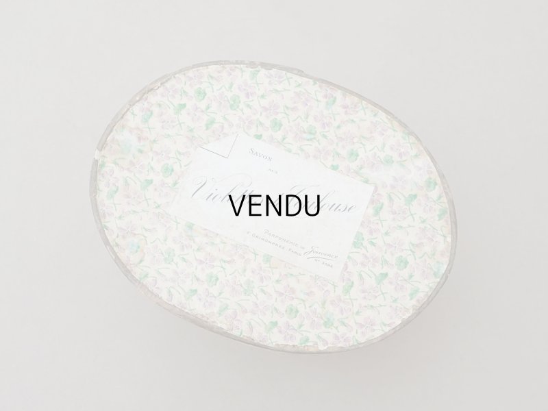 画像3: アンティーク 帽子箱型 菫のソープボックス SAVON AUX VIOLETTES DE TOULOUSE - PARFUMERIE DE JOUVENCE -