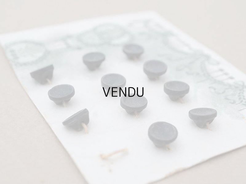 画像5: アンティーク ドール用 ボタン 7mm 木製 11ピースのセット 黒