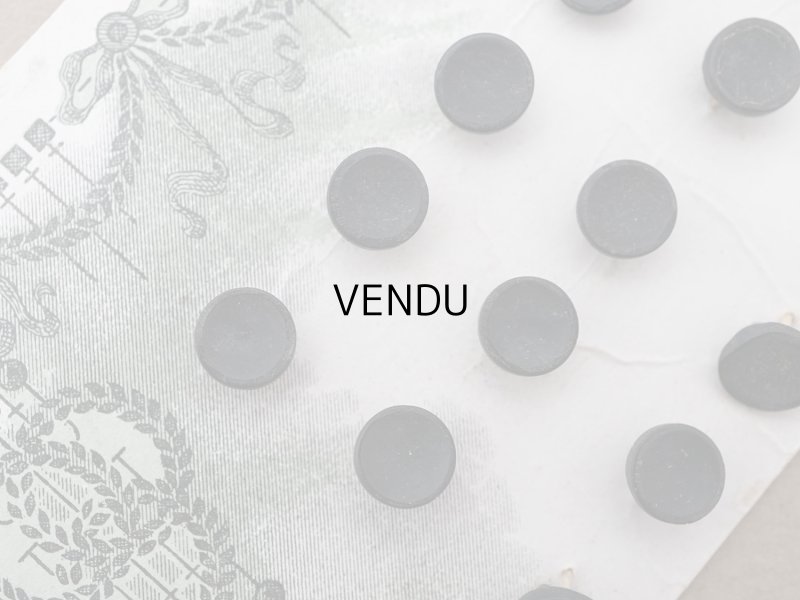 画像4: アンティーク ドール用 ボタン 7mm 木製 11ピースのセット 黒