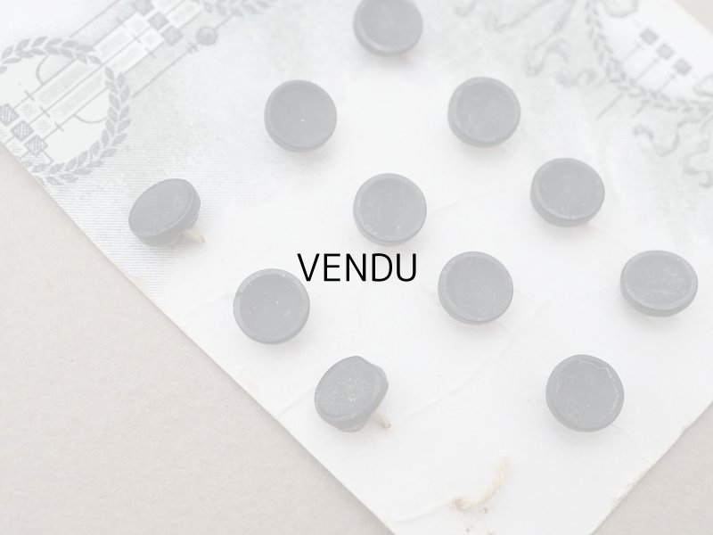 画像3: アンティーク ドール用 ボタン 7mm 木製 11ピースのセット 黒