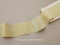 アンティーク 幅広 シルク製 ベルベットリボン オリーブグリーン 1.76m 5.5cm幅