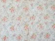 画像16: アンティーク シルク製 ベッドカバー ピンクの薔薇＆ブルーのリボン 118×170cm