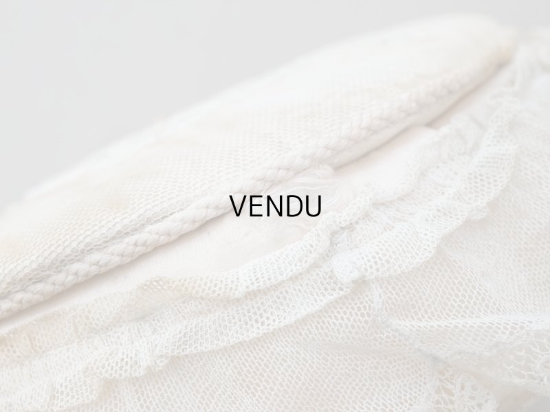 画像9: アンティーク シルク製 ロココモチーフ付 ボックス 花刺繍&レース