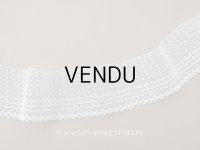 アンティーク ドット柄 チュールレース 3m  5.9cm幅 オフホワイト
