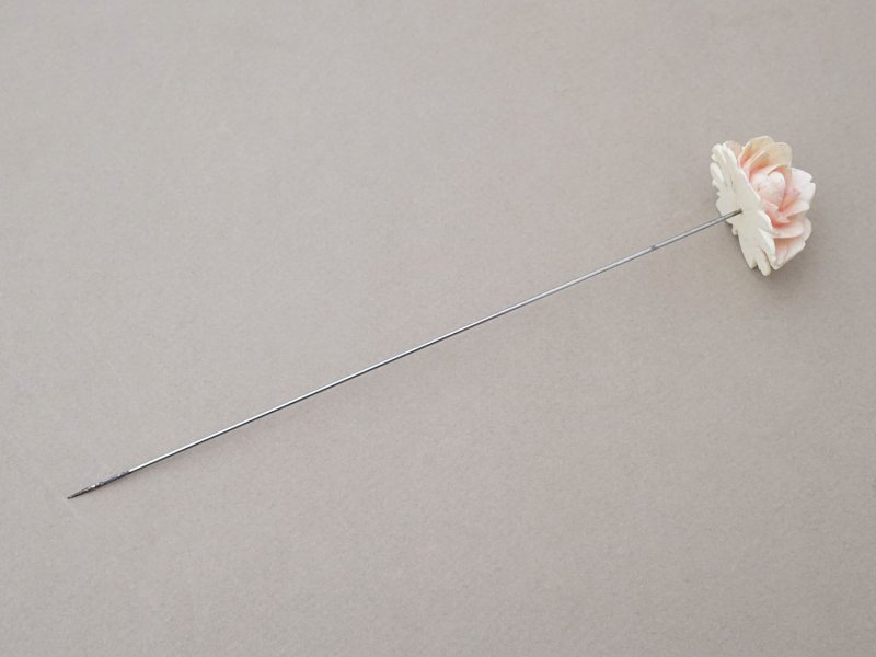 画像4: アンティーク ハットピン パウダーピンクの薔薇