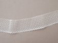 画像2: アンティーク ドット柄 チュールレース 4.6cm幅 オフホワイト (2)
