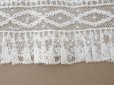 画像7: アンティーク 幅広 ドレスの裾  プリーツ入り レース 3.7m 23cm幅 