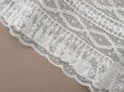 画像6: アンティーク 幅広 ドレスの裾  プリーツ入り レース 3.7m 23cm幅 