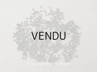 19世紀末 アンティーク メタルビーズ ひねり模様入り シルバー 