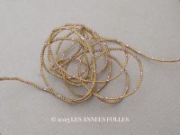 アンティーク 極細 1.5mm幅 トリム ピンク＆ゴールド シルク＆メタル製