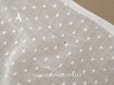 画像8: アンティーク ドット刺繍入り コットンオーガンジー  フリル付き 164×56cm
