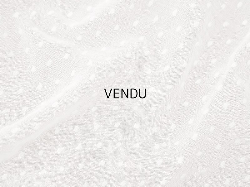 画像5: アンティーク ドット刺繍入り コットンオーガンジー  フリル付き 164×56cm