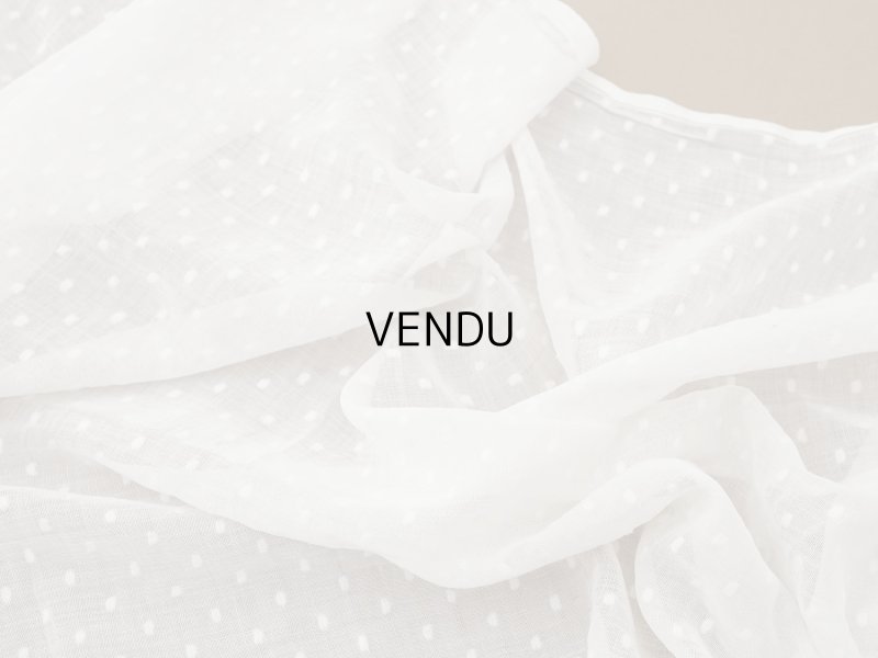 画像3: アンティーク ドット刺繍入り コットンオーガンジー  フリル付き 164×56cm