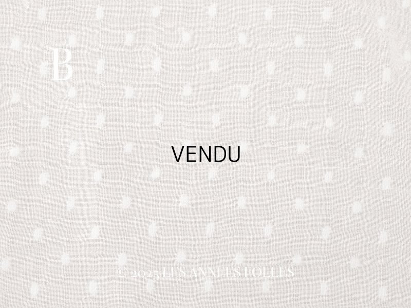 画像13: アンティーク ドット刺繍入り コットンオーガンジー  フリル付き 164×56cm