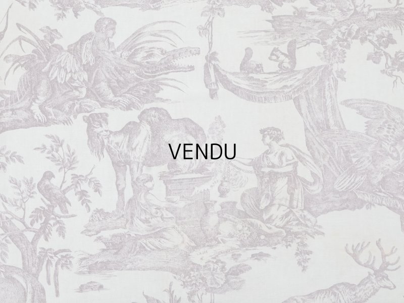 画像6: 19世紀 アンティーク トワルドジュイ LES QUATRES PARTIES DU MONDE - JEAN-BAPTISTE HUET - 