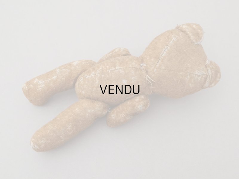 画像9: アンティーク ベア ピンクの耳 コーヒーブラウン