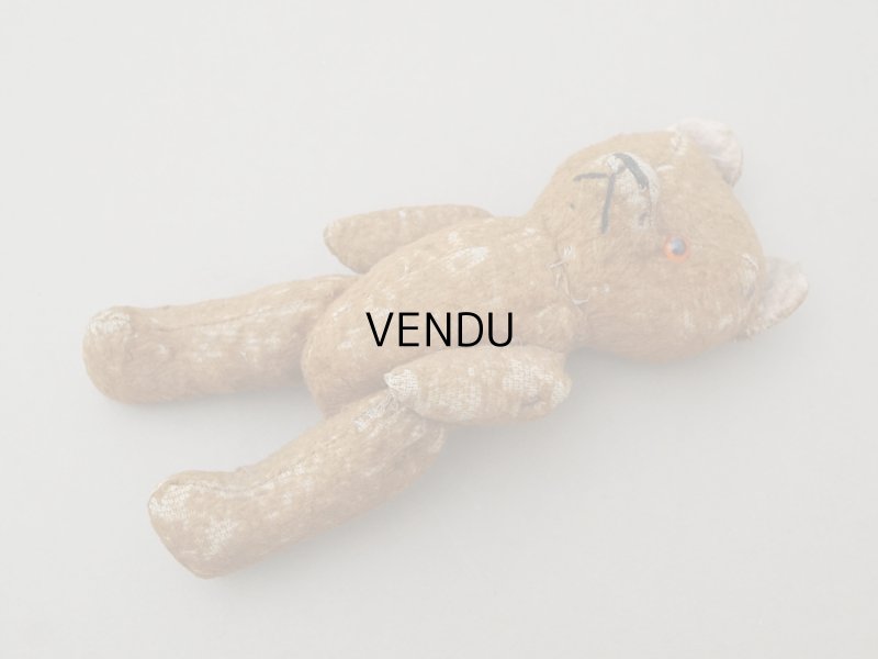 画像8: アンティーク ベア ピンクの耳 コーヒーブラウン