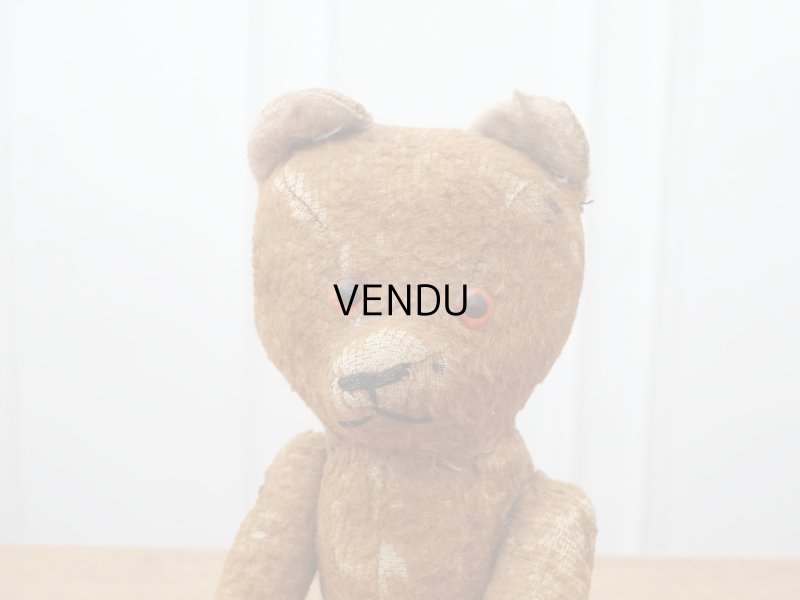 画像6: アンティーク ベア ピンクの耳 コーヒーブラウン