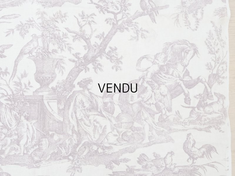 画像4: 19世紀 アンティーク トワルドジュイ LES QUATRES PARTIES DU MONDE - JEAN-BAPTISTE HUET - 