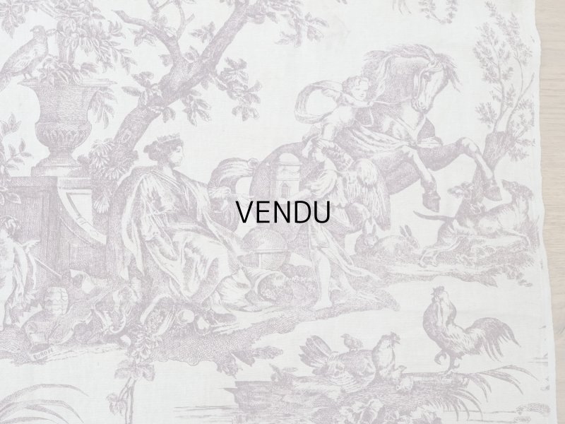 画像10: 19世紀 アンティーク トワルドジュイ LES QUATRES PARTIES DU MONDE - JEAN-BAPTISTE HUET - 