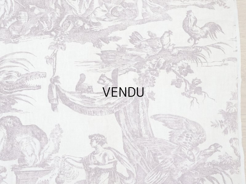 画像12: 19世紀 アンティーク トワルドジュイ LES QUATRES PARTIES DU MONDE - JEAN-BAPTISTE HUET - 