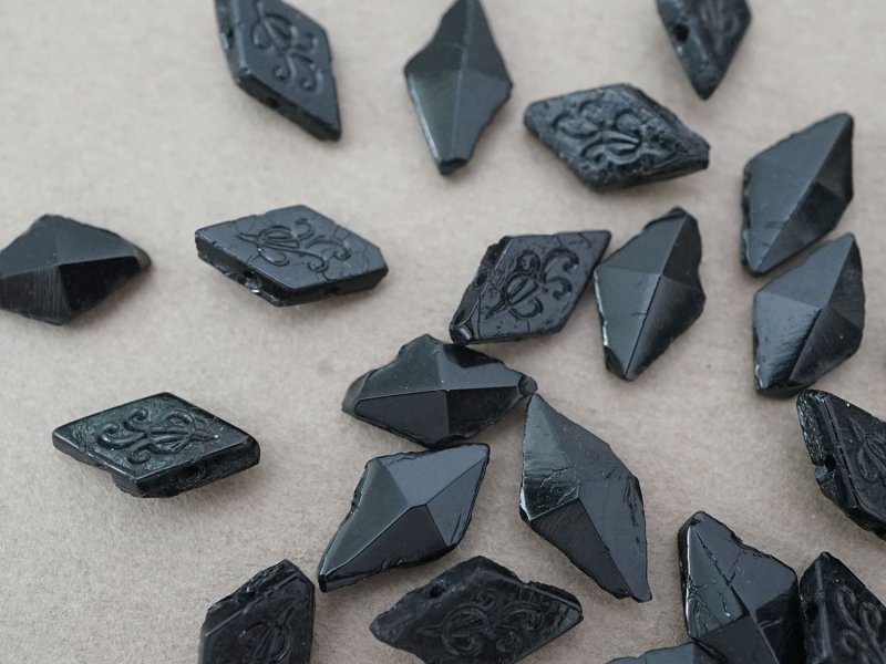 画像6: *蚤の市セット*フレンチジェットのビーズ 2種のセット