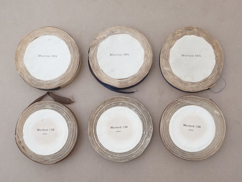 画像5: *蚤の市セット* ライトブラウン&ネイビー リボン2点セット アンティーク