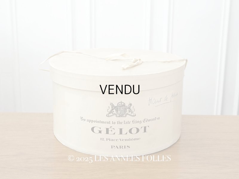 画像1: アンティーク ハットボックス - GELOT -