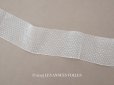 画像1: 1920年頃 アンティーク ドット柄 チュールレース 1m オフホワイト 4.7cm幅 (1)