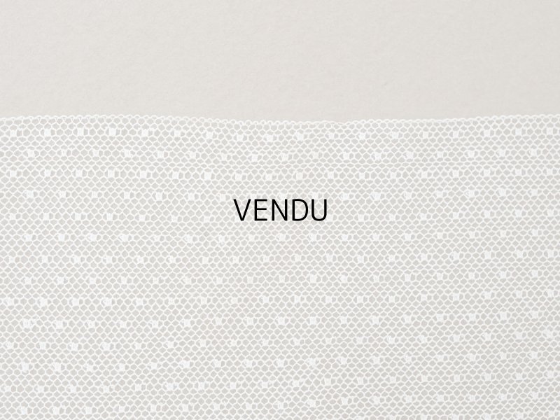 画像5: 1920年頃 アンティーク ドット柄 チュールレース 1m オフホワイト 4.7cm幅