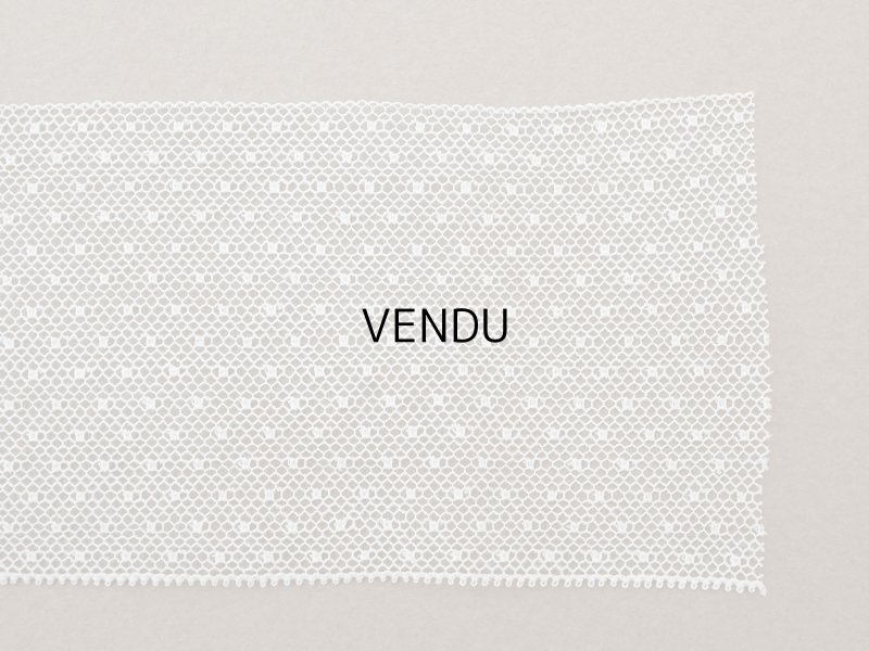 画像6: 1920年頃 アンティーク ドット柄 チュールレース 1m オフホワイト 4.7cm幅