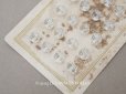 画像1: アンティーク カット入り クリアガラスのボタン 8mm 24ピースのセット  (1)
