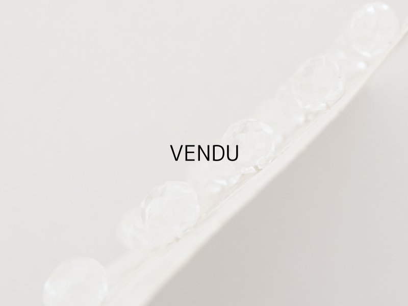 画像5: アンティーク カット入り クリアガラスのボタン 8mm 24ピースのセット