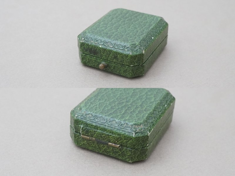 画像5: アンティーク ジュエリーボックス ベビーブルー＆グリーン