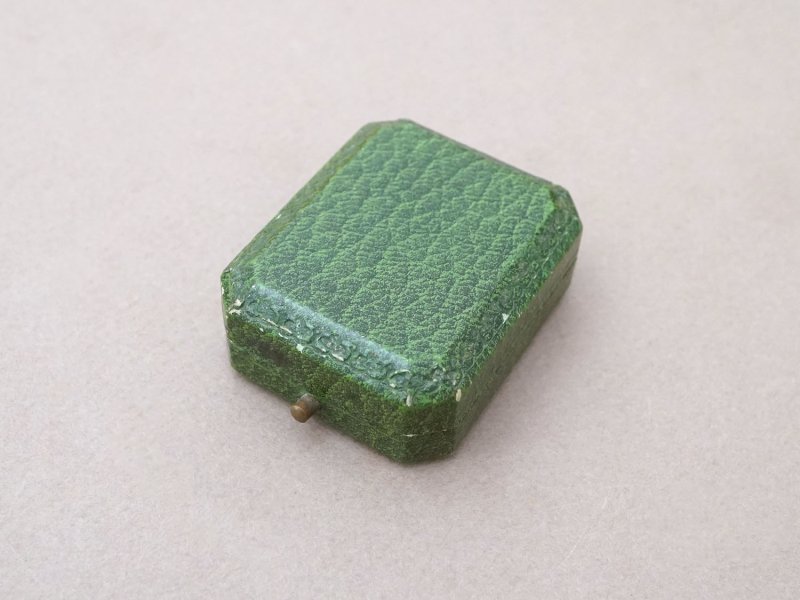 画像4: アンティーク ジュエリーボックス ベビーブルー＆グリーン