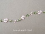 アンティーク シルク製 ロココトリム パウダーピンク 57cm