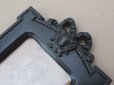 画像2: 19世紀 アンティーク 木製 リボン＆メダイヨン フォトフレーム ナポレオン3世時代 (2)