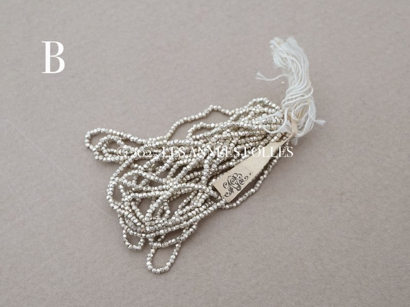 画像4: 【セール対象外】【クーポン対象外】アンティーク メタルビーズ 極小 カット入り ホワイトシルバー メタル製 ビーズ