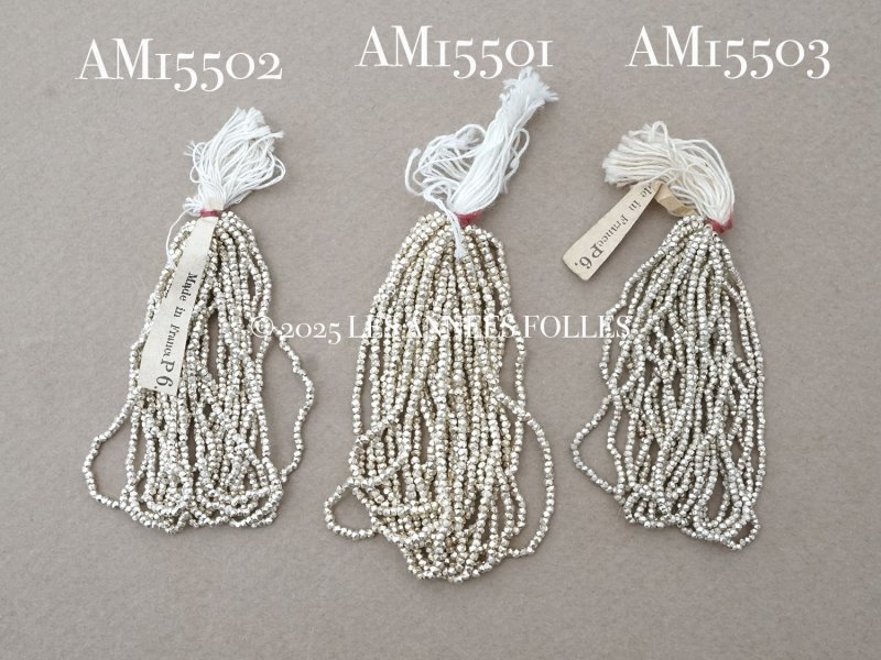 画像6: 【セール対象外】【クーポン対象外】アンティーク メタルビーズ 極小 カット入り ホワイトシルバー メタル製 ビーズ