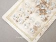 画像2: アンティーク カット入り クリアガラスのボタン 8mm 24ピースのセット  (2)