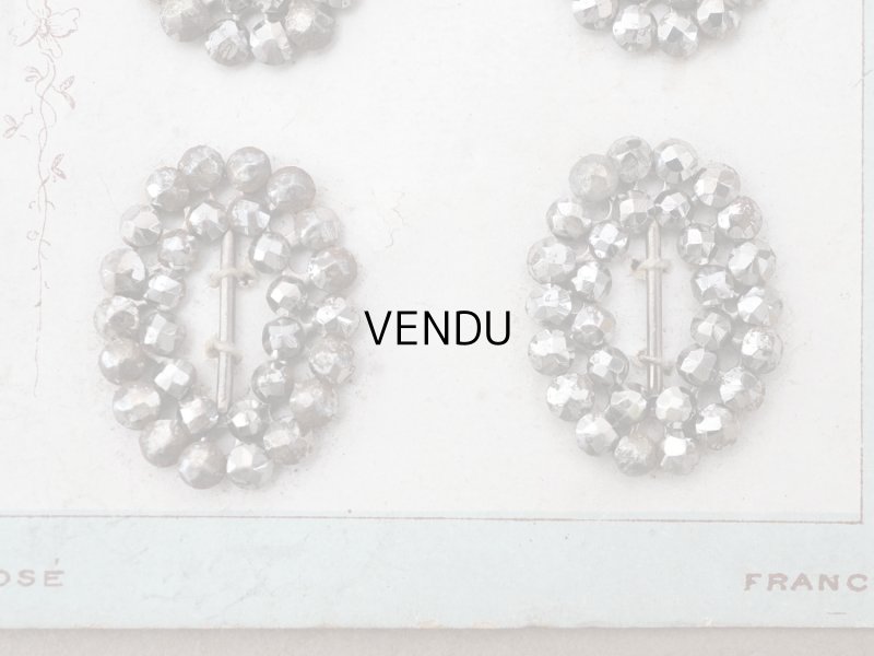 画像6: 【15周年セール対象外】アンティーク とても小さなバックル 6点セット ドール用&シューズ用 スチール製