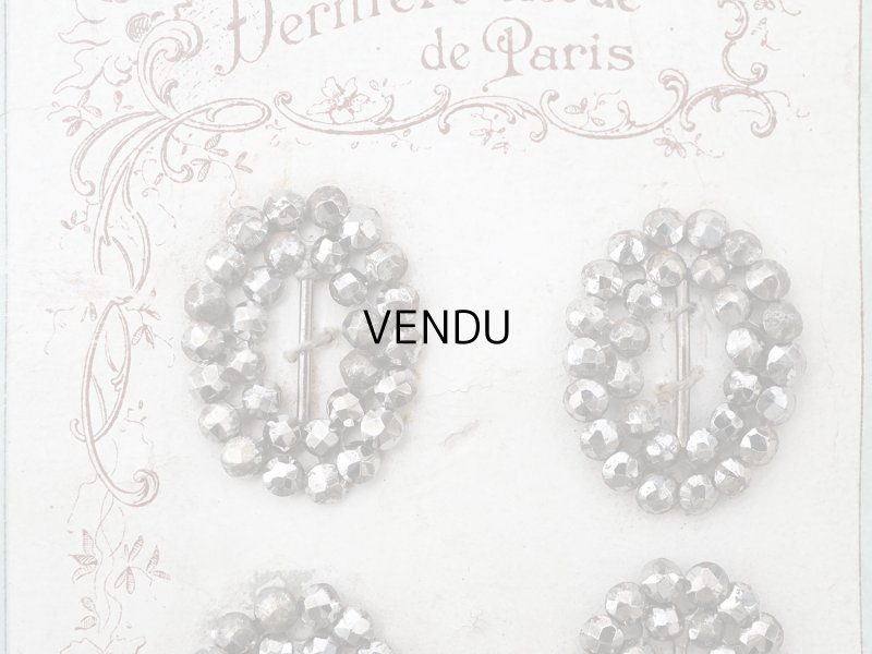 画像4: 【15周年セール対象外】アンティーク とても小さなバックル 6点セット ドール用&シューズ用 スチール製