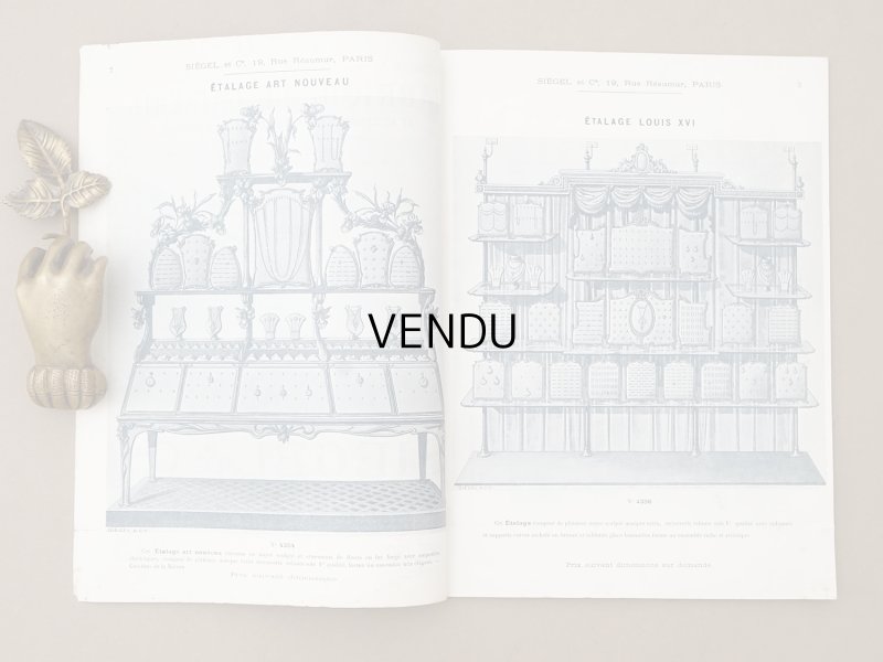 画像8: 【15周年セール対象外】1907年 アンティーク ジュエラー用 什器のカタログ - SIEGEL & Cie -
